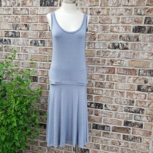 James Perse Racerback Sport Trim Dress Gray 1
